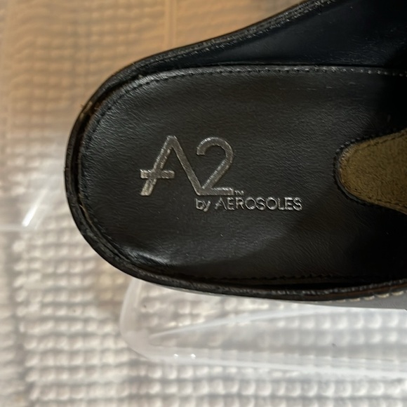 Aerosoles black clog heeled mules. Size7 - Picture 5 of 7